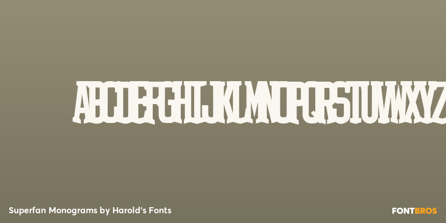Superfan Monograms Font Poster #2
