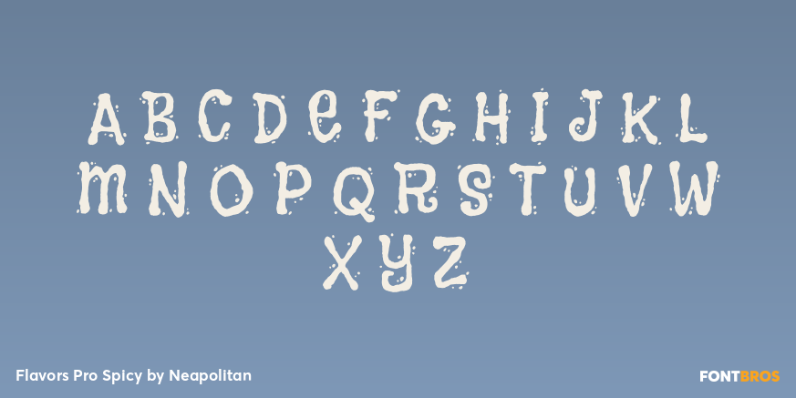 Flavors Pro Spicy Font Poster #2