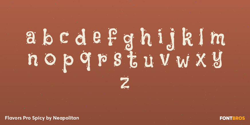Flavors Pro Spicy Font Poster #3
