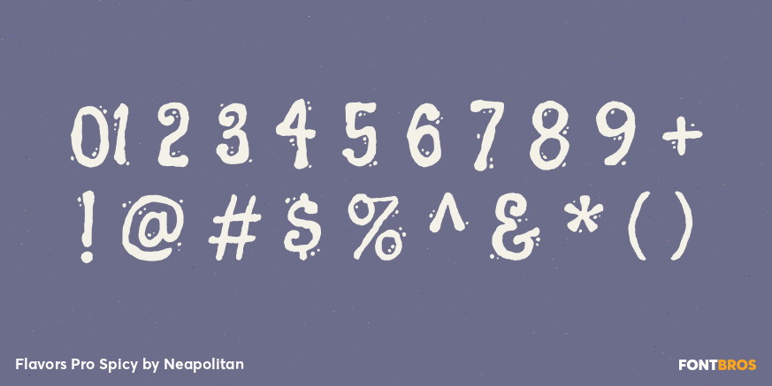 Flavors Pro Spicy Font Poster #4
