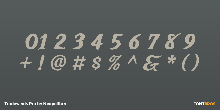 Tradewinds Pro Font Poster #4