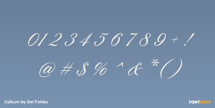 Cylburn Font Poster #1