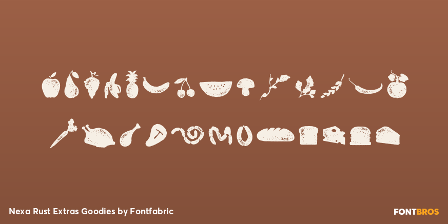 Nexa Rust Extras Goodies Font Poster #2