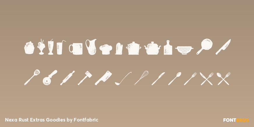 Nexa Rust Extras Goodies Font Poster #3