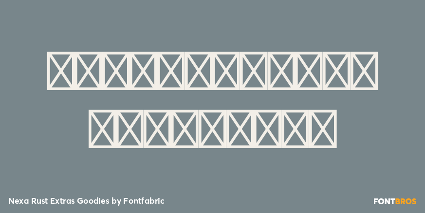 Nexa Rust Extras Goodies Font Poster #4