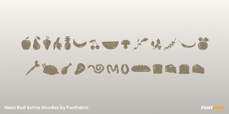 Nexa Rust Extras Goodies Font Poster #2