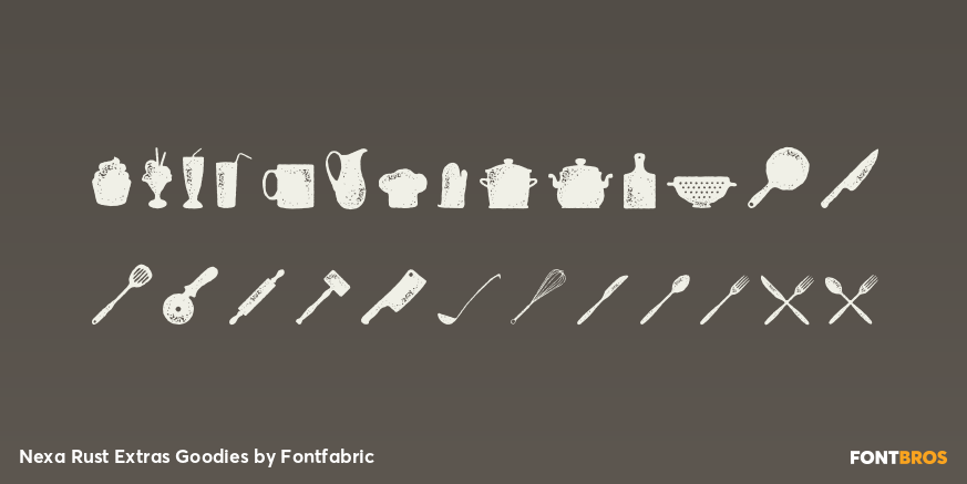 Nexa Rust Extras Goodies Font Poster #3