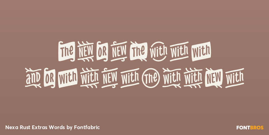 Nexa Rust Extras Words Poster