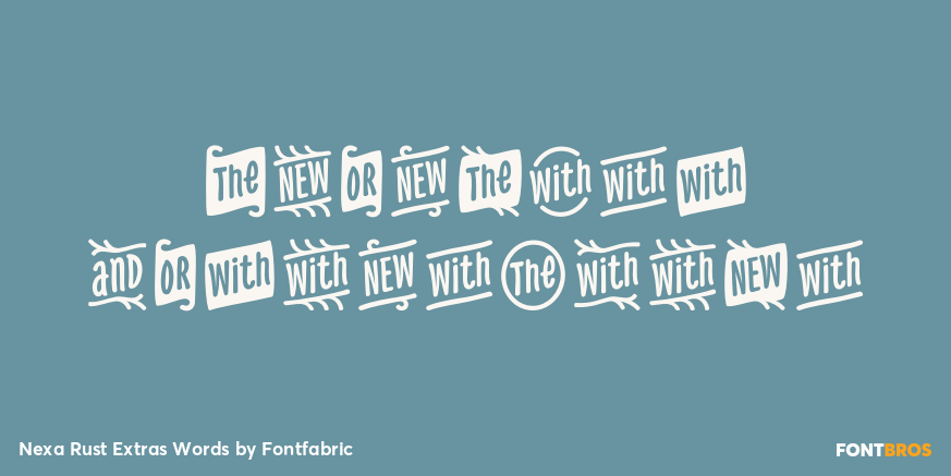 Nexa Rust Extras Words Poster