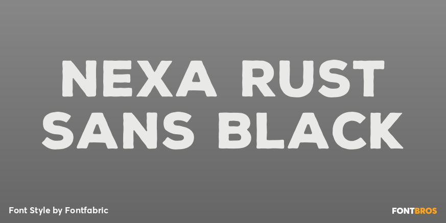 Nexa Rust Sans Black Poster