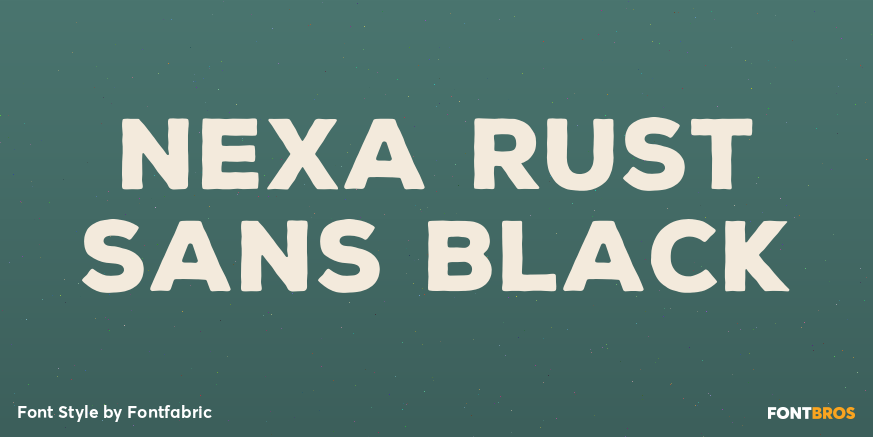Nexa Rust Sans Black Poster