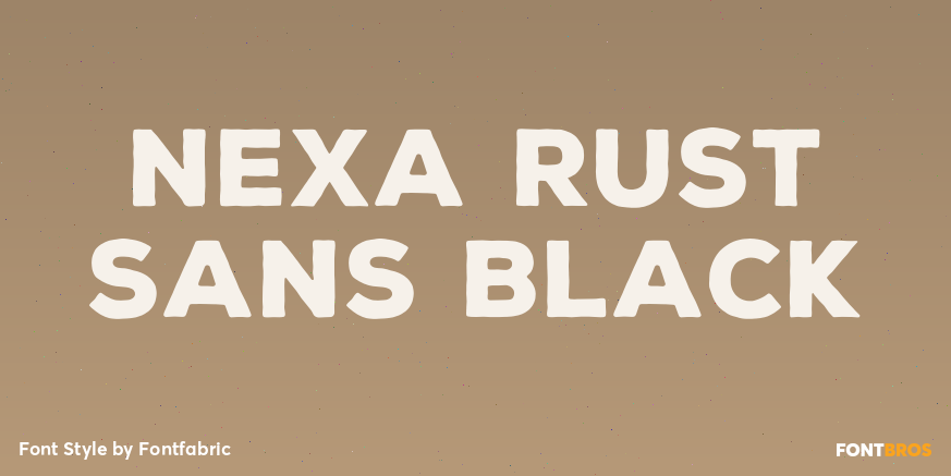 Nexa Rust Sans Black Poster