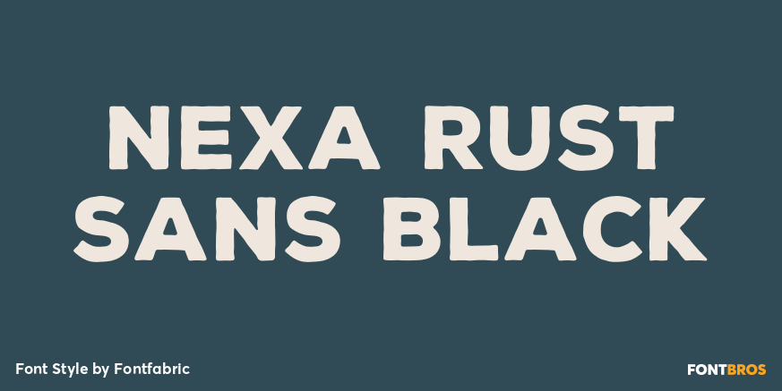 Nexa Rust Sans Black Poster