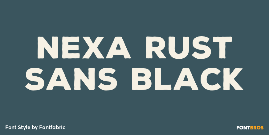 Nexa Rust Sans Black Poster