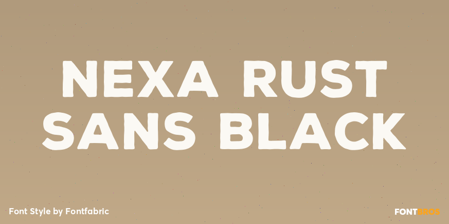 Nexa Rust Sans Black Poster