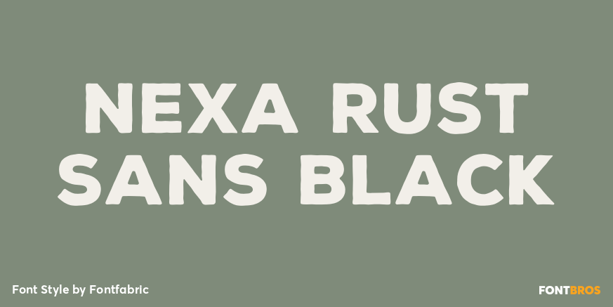 Nexa Rust Sans Black Poster