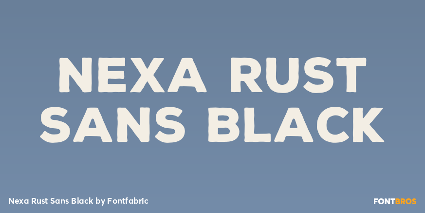 Nexa Rust Sans Black Poster