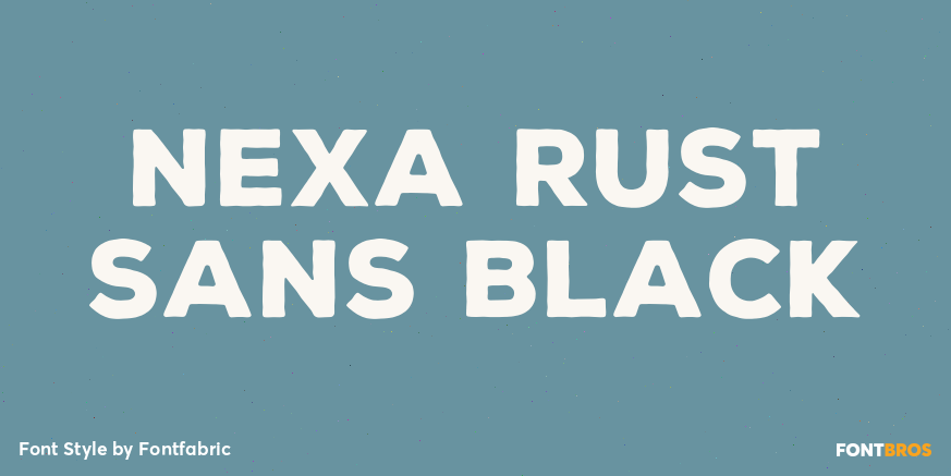 Nexa Rust Sans Black Poster