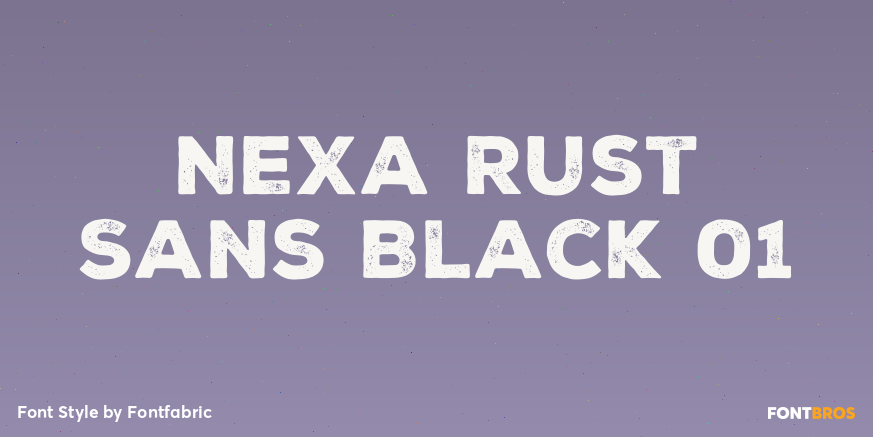 Nexa Rust Sans Black 01 Font Poster #1