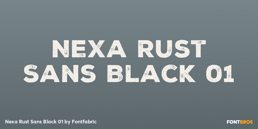 Nexa Rust Sans Black 01 Font Poster #1