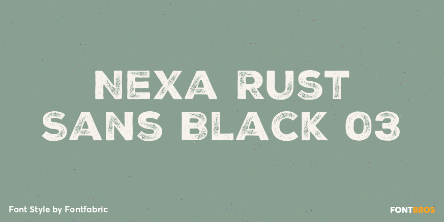 Nexa Rust Sans Black 03 Font Poster #1