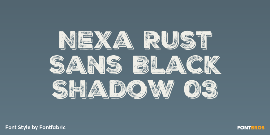 Nexa Rust Sans Black Shadow 03 Font Poster #1