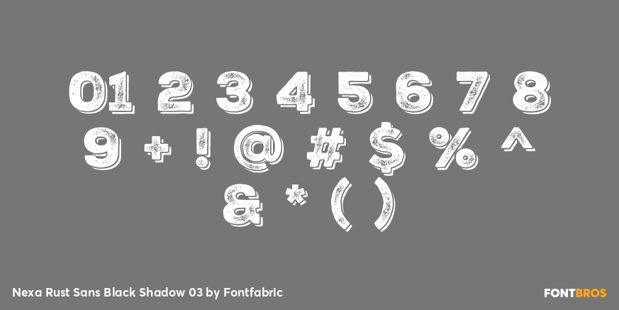 Nexa Rust Sans Black Shadow 03 Font Poster #4