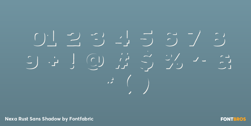 Nexa Rust Sans Shadow Font Poster #4