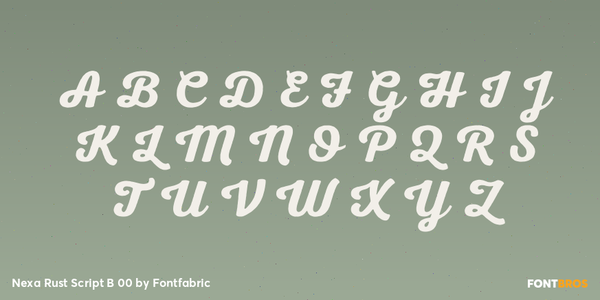 Nexa Rust Script B 00 Font Poster #2