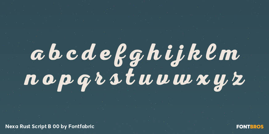 Nexa Rust Script B 00 Font Poster #3
