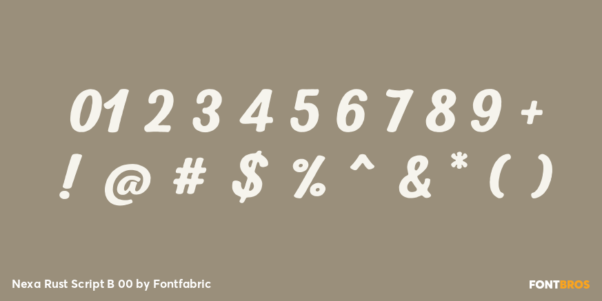 Nexa Rust Script B 00 Font Poster #4
