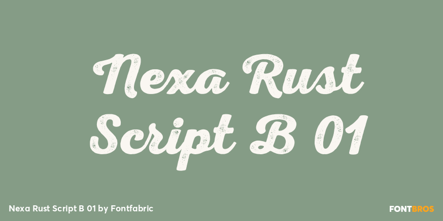 Nexa Rust Script B 01 Font Poster #1