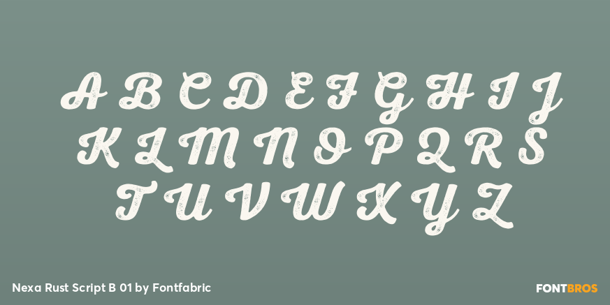 Nexa Rust Script B 01 Font Poster #2