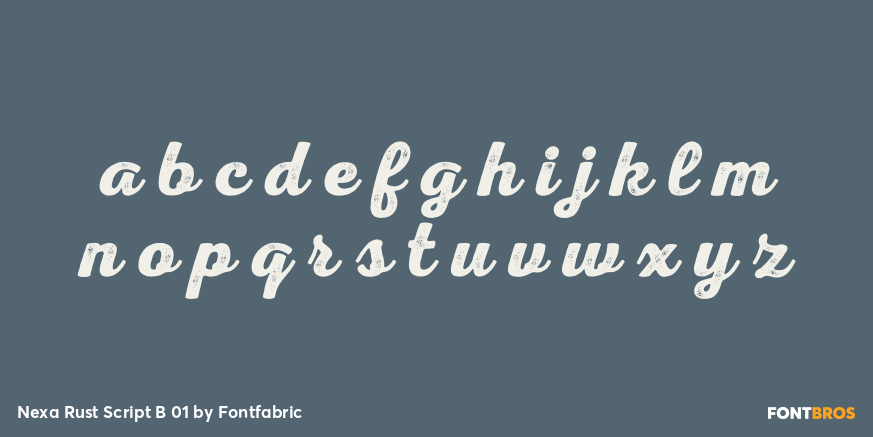 Nexa Rust Script B 01 Font Poster #3