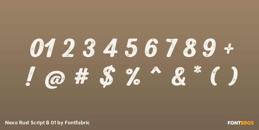 Nexa Rust Script B 01 Font Poster #4