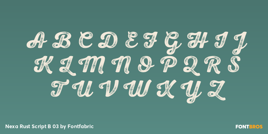 Nexa Rust Script B 03 Font Poster #2