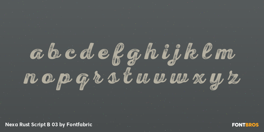 Nexa Rust Script B 03 Font Poster #3