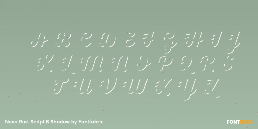 Nexa Rust Script B Shadow Font Poster #1