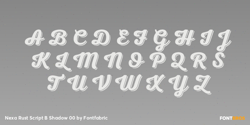 Nexa Rust Script B Shadow 00 Font Poster #2