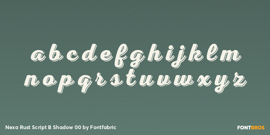 Nexa Rust Script B Shadow 00 Font Poster #3