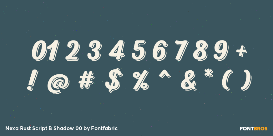 Nexa Rust Script B Shadow 00 Font Poster #4