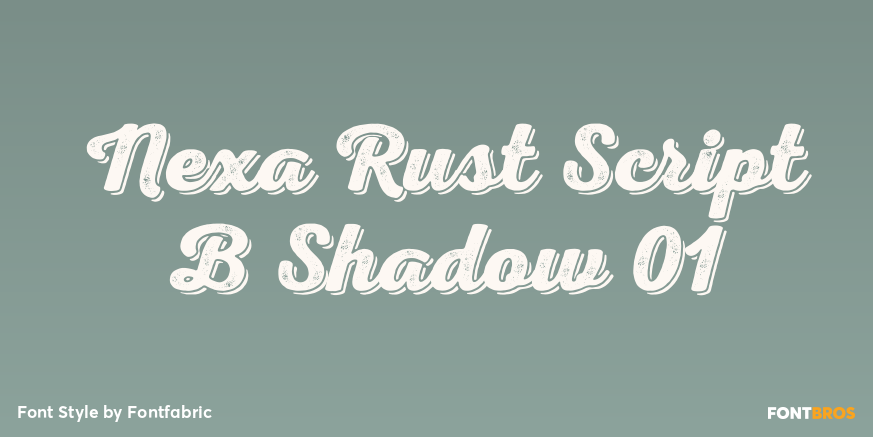 Nexa Rust Script B Shadow 01 Font Poster #1