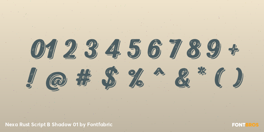Nexa Rust Script B Shadow 01 Font Poster #4