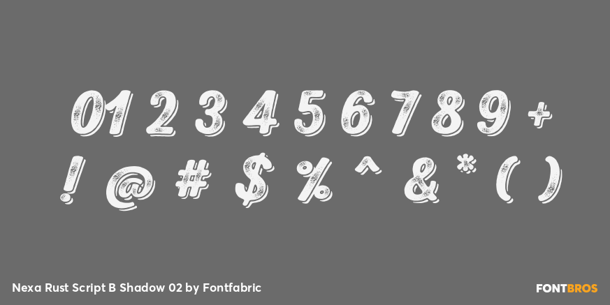 Nexa Rust Script B Shadow 02 Font Poster #4