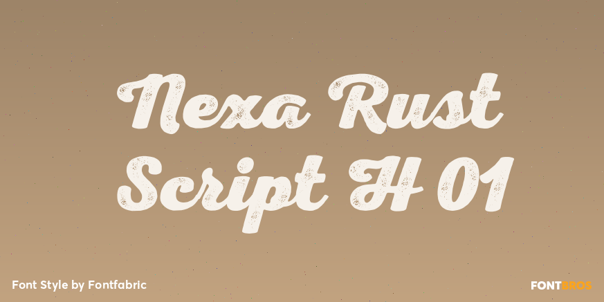 Nexa Rust Script H 01 Font Poster #1