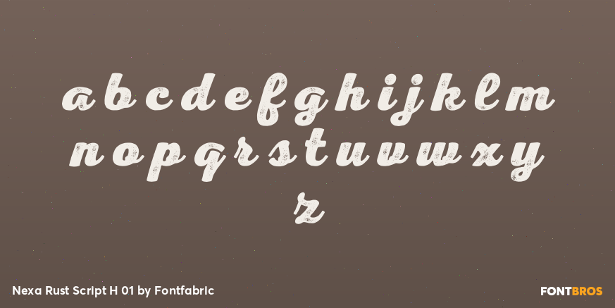 Nexa Rust Script H 01 Font Poster #3