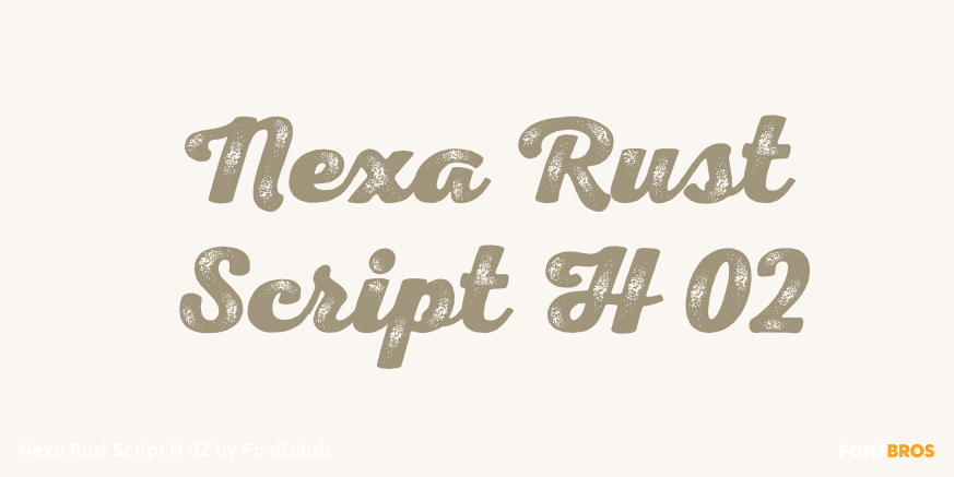 Nexa Rust Script H 02 Font Poster #1