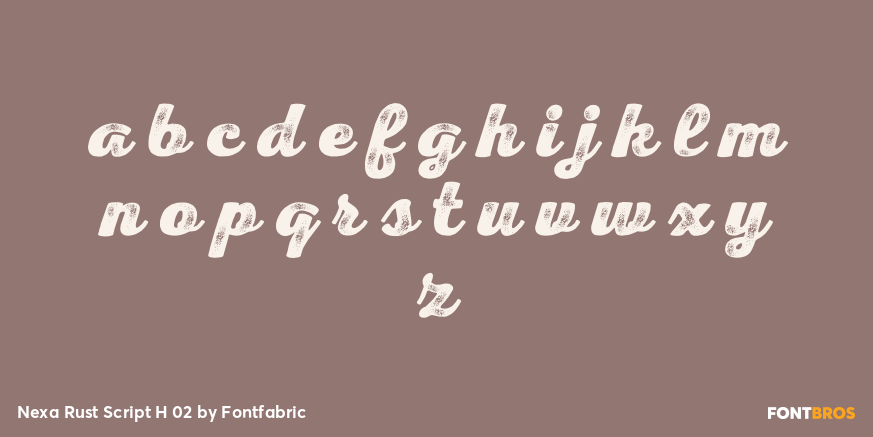Nexa Rust Script H 02 Font Poster #3