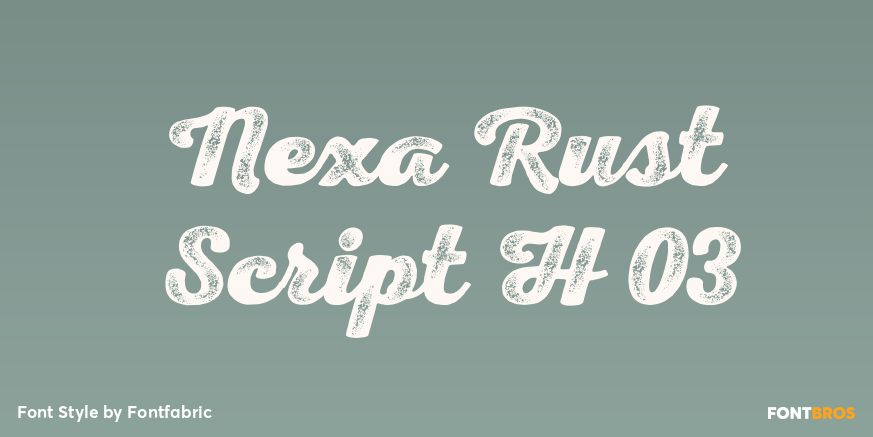 Nexa Rust Script H 03 Poster