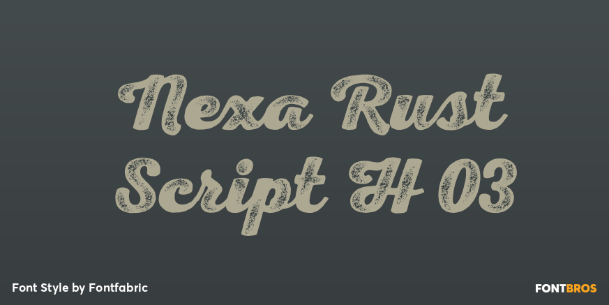 Nexa Rust Script H 03 Poster